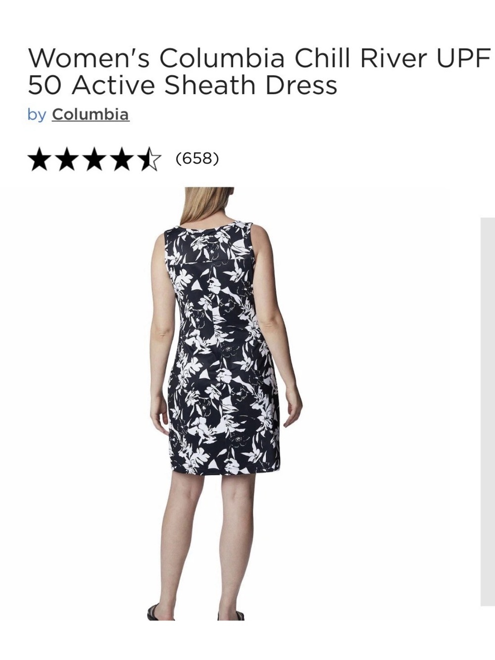 Columbia XXL Chill River womens Sleeveless tank Dress NEW pockets wicking SPF - Picture 7 of 15